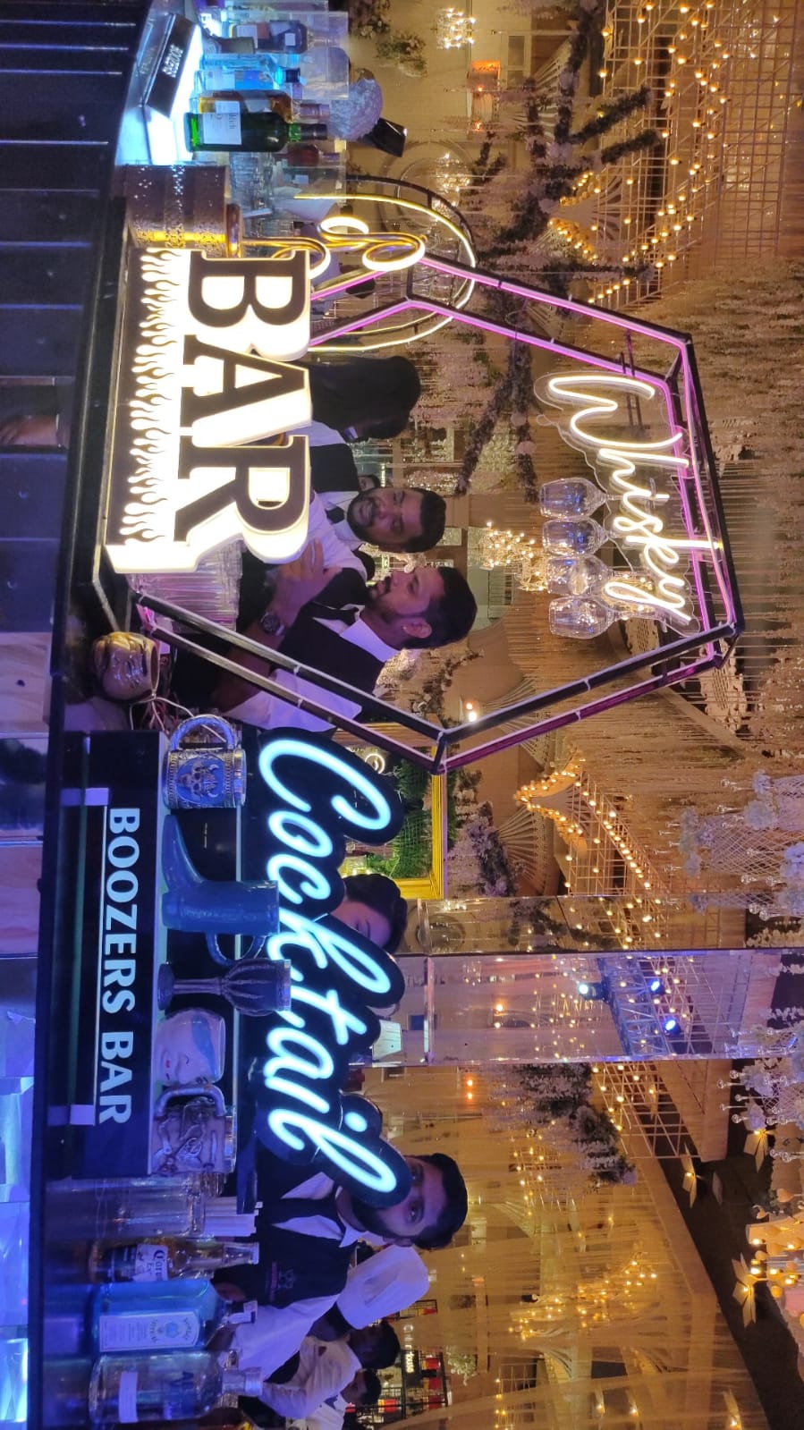 Bar setup by Boozers bar 