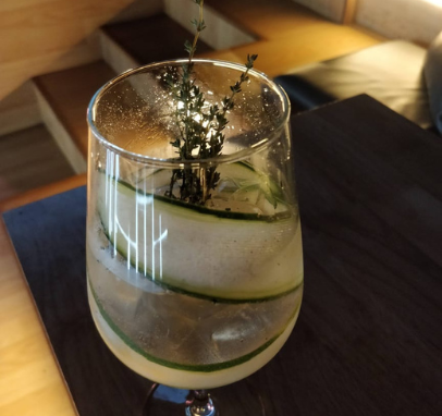 Indulge in the refreshing sophistication of a Spanish G&T cocktail by Drinks by Mo, featuring artisanal gin, aromatic herbs, and citrus notes.