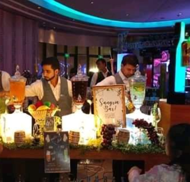 Elegant Bar Setup by Javed Bartender Services