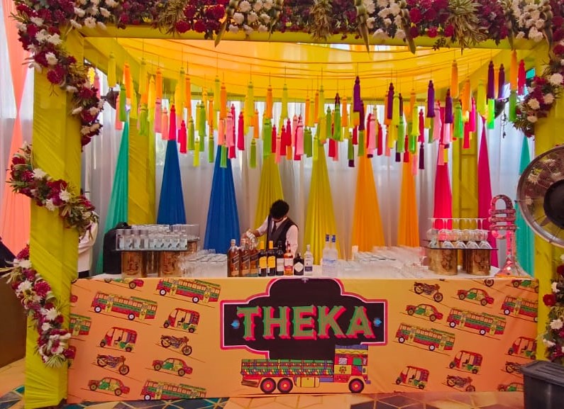 Expertly crafted cocktails at an event by The Gentleman Bar Events